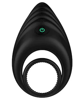 Enhance Vibrating Cock And Ball Ring Black