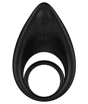 Enhance Vibrating Cock And Ball Ring Black
