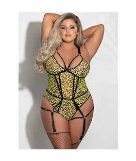 Fierce Leopard Print Teddy