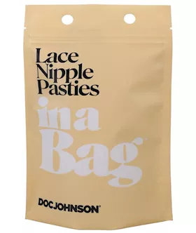 Lace Nipple Pasties In A Bag Black