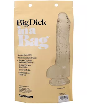 Big Dick In A Bag 8 Inch Clear