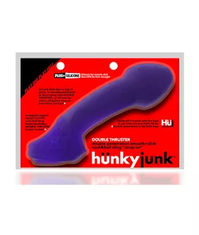 Hunkyjunk Double Thruster Double Penetrator Sling Plum Ice