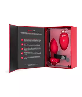 B-vibe Remote Control Vibrating Jewelled Heart Plug M/l