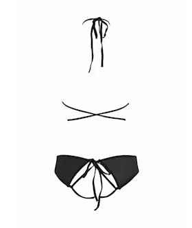 Allure Marley Mesh Peek A Boo Top & Open Panty