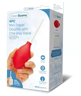 Cleanscene  Mini Travel Douche With One Way Valve