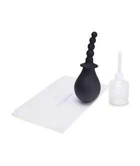 CleanScene  250ml Soft Squeeze Beaded Anal Douche with Faired Base