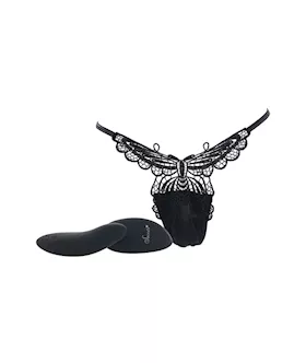 Secret Butterfly Panty Remote Qs Black