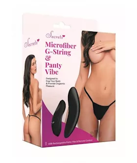 Sk Microfibe Gstring Panty Vibe Os Black