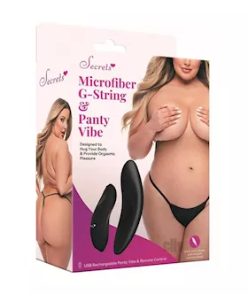 Sk Microfibe Gstring Panty Vibe Qn Black