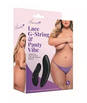 Sk Lace Gstring Panty Vibe Qs Purple