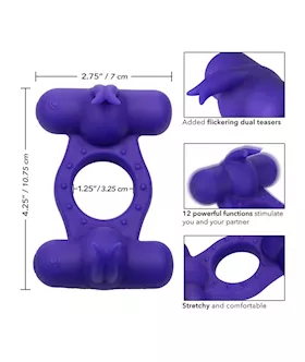 Silicone Rechargeable Triple Orgasm Enhancer
