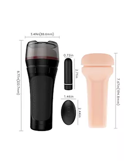 Herculean Remote Controlled Vibrating Masturbator