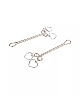 Steel Heart Nipple Clamps