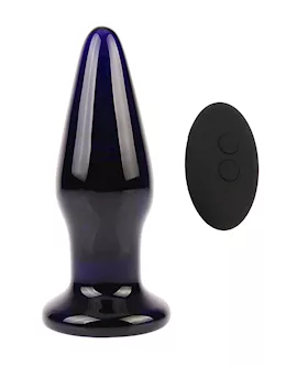 Eris Dia Vibrating Glass Butt Plug