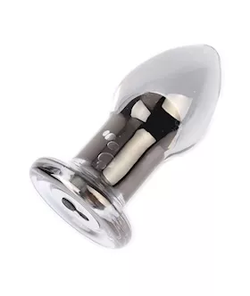 Luci Vibrating Glass Butt Plug