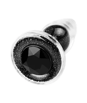 Glitter Gem Glass Butt Plug