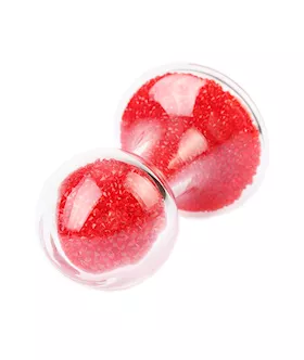 Glitter Gem Sphere Glass Butt Plug