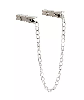 KinKi Peg Nipple Clamps with Chain