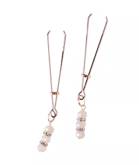 KinKi Nipple Clamps with Pearls