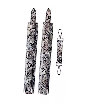 Share Satisfaction Snake-print Ankle Cuffs