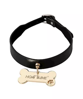 Kinki Puppy Play Collar With Bone Tag