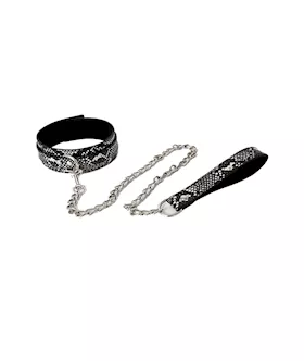 Share Satisfaction SnakePrint Collar with Leash