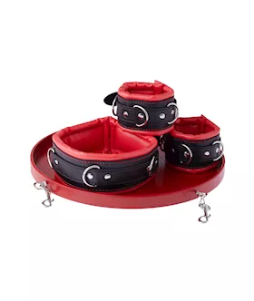 Hungry for Love Cuff and Collar Set with Food Tray