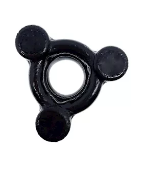 Heavy Squeeze Weighted Squeeze Ballstretcher W/ 3 Stainless Steel Weights Black