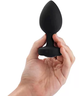 B-vibe Vibrating Jewel Plug Xxl Black
