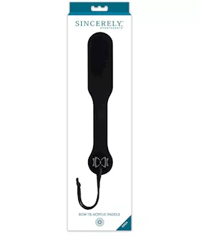 Sincerely Bow Tie Acrylic Paddle