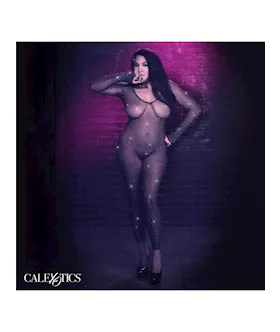 Radiance Plus Size Crotchless Full Body Suit