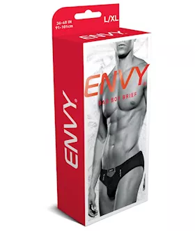 Envy Bad Boy Brief - Black - L/xl Bx