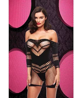 Bling Bling Halter Dress  Black ENV