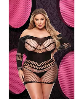 Bling Bling Halter Dress  Black  Q ENV