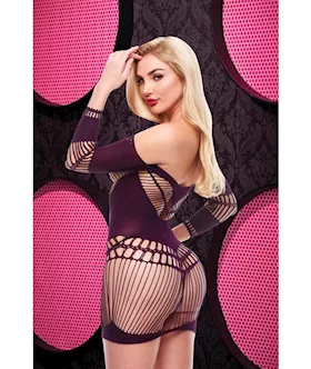 Bling Bling Halter Dress - Purple Env