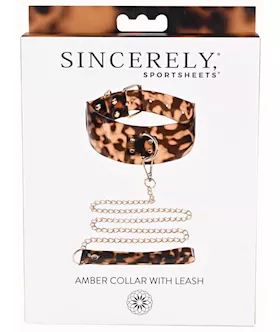 Amber Collar And Leash