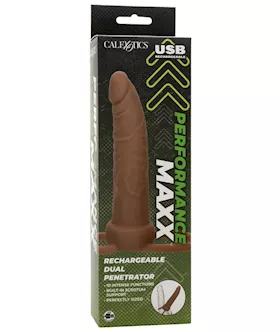 Performance Maxx Rechargeable Dual Penetrator Brown