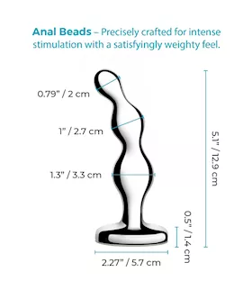 B Vibe Stainless Steel Anal Beads