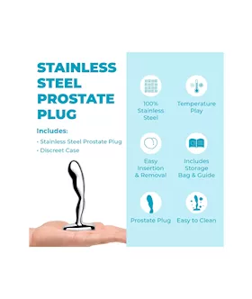 B Vibe Stainless Steel Prostate Plug