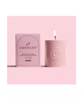 High On Love Massage Candle - Champagne And Strawberries