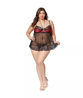 The Romantic Two Piece Babydoll Set