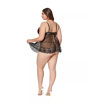 The Romantic Two Piece Babydoll Set