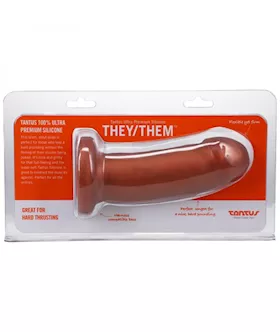 Tantus Theythem Dildo Soft Copper