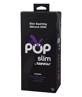 Pop Slim By Tantus Squirting Dildo Indigo