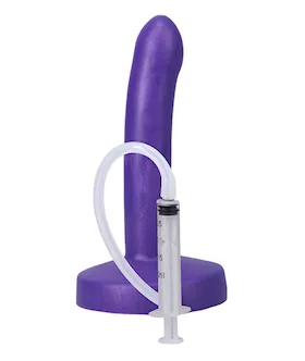 Pop Slim By Tantus Squirting Dildo Indigo