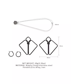 Lockink Nipple Clamps With Heavy Pendant