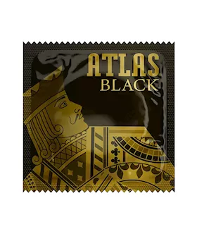 Atlas Black Lubricated Condom