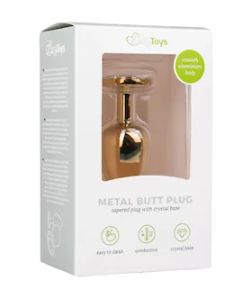 Easytoys Small Jewelled With Gold Finish Butt Plug