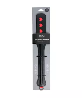 Easytoys Hearts Leather Spanking Paddle