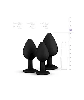 Easytoys Diamond Butt Plug Set